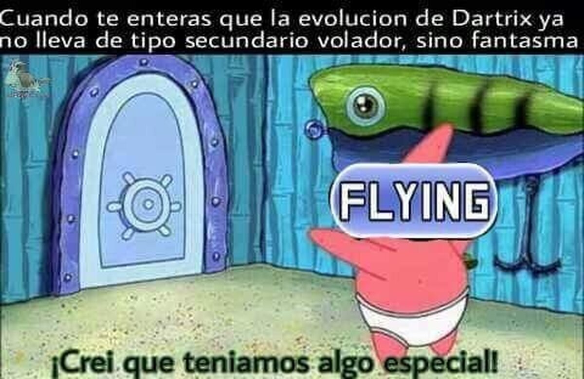 El tipo fantasma es por la muerte de su fabuloso plumaje a quedarse calvo cuando evoluciona 