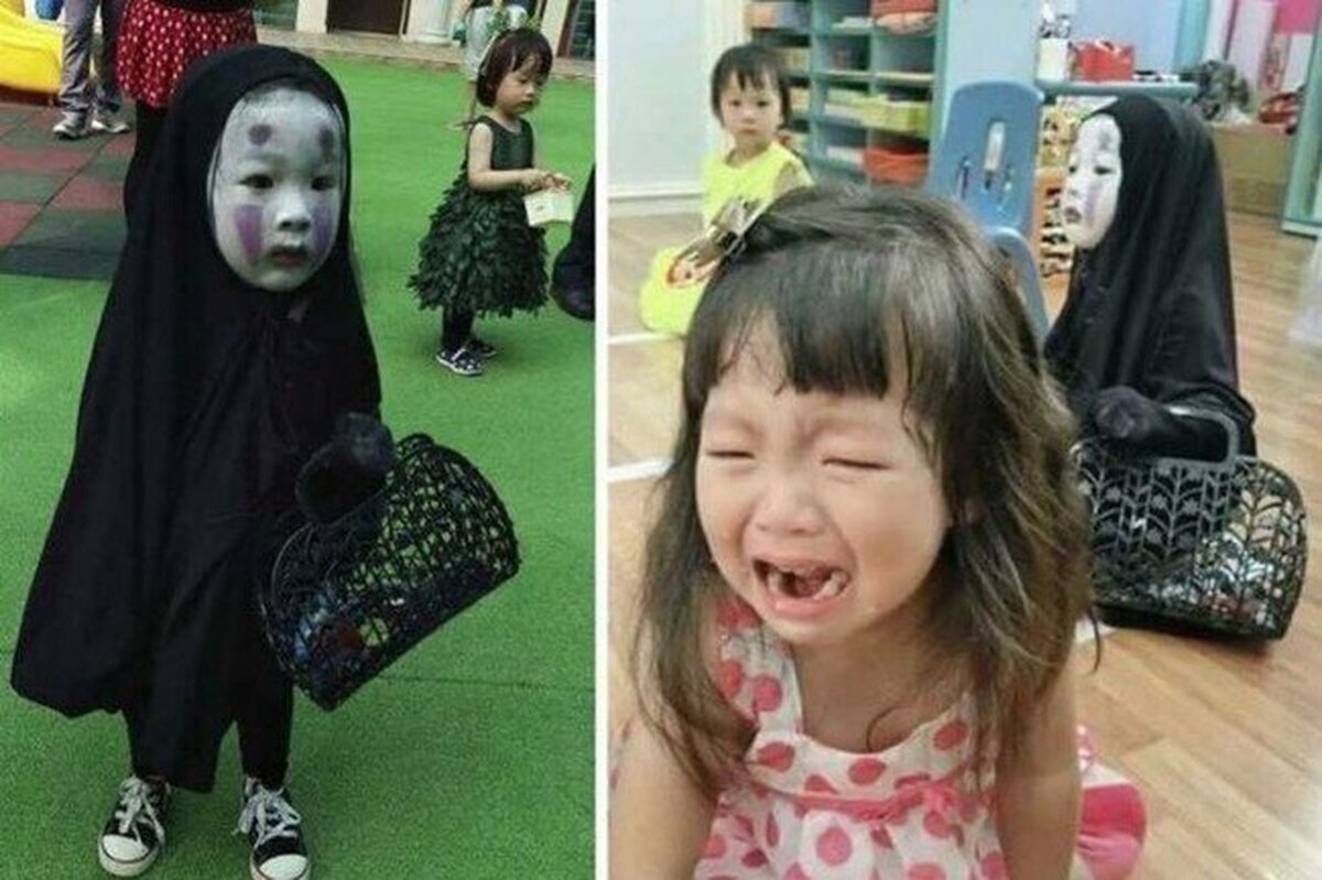 Cuando te pasas con el disfraz de Halloween de tu hija