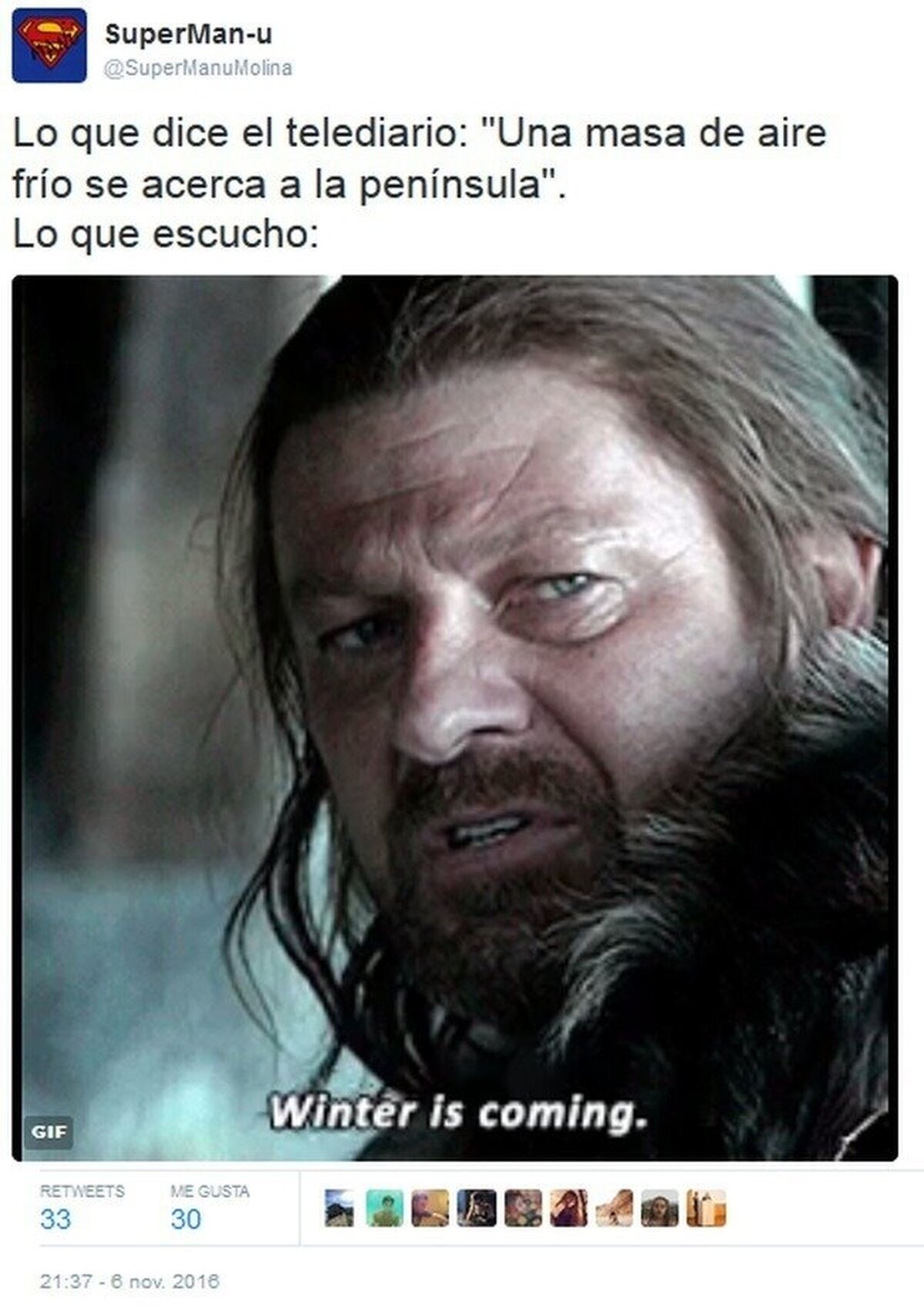 Al mal tiempo, cabeza cortada por @supermanumolina