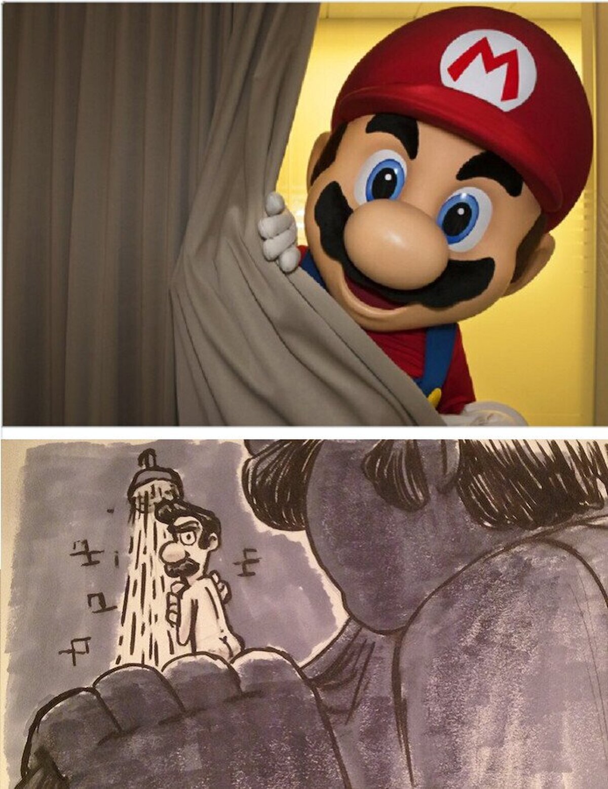 ¿A quien espías, Mario?