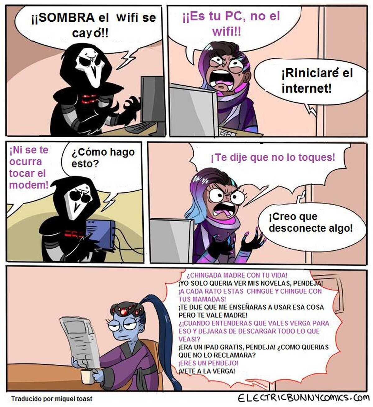 La pobre no lo tiene facil, por electricbunny