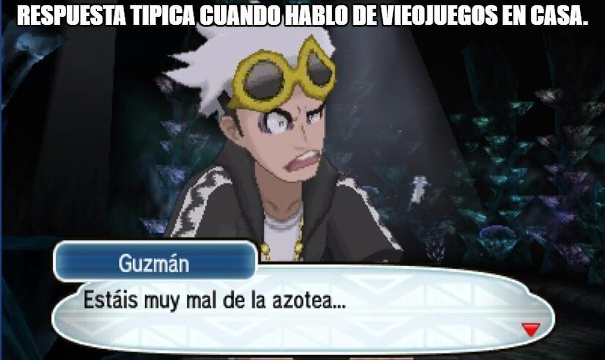 Resumen de las respuestas de mi familia cuando hablo de videojuegos.