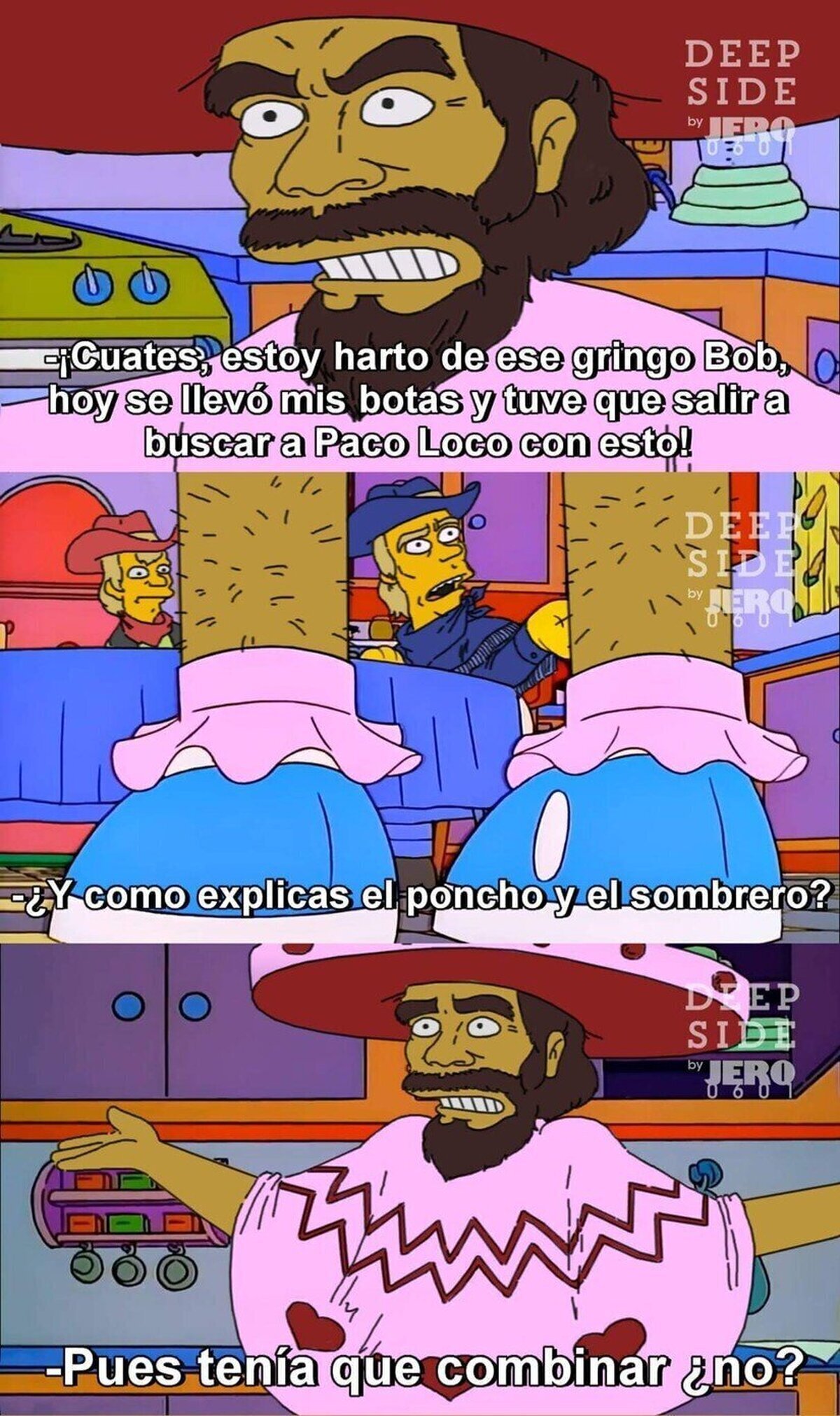 Y por esto el traje de Cormano es Rosa
