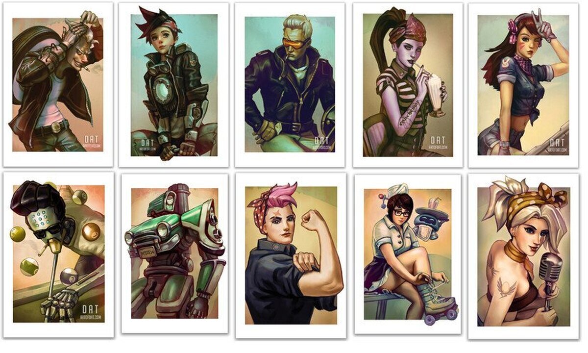 Rockabilly Overwatch, por artofdat