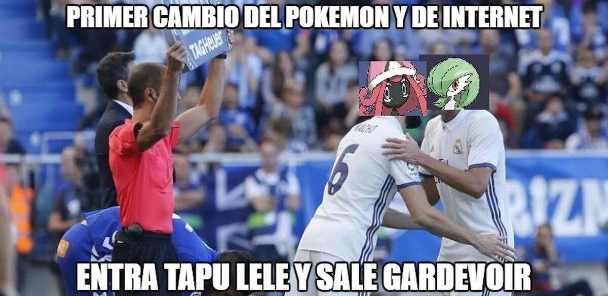 Primera sustitución de Pokemon Sol/Luna