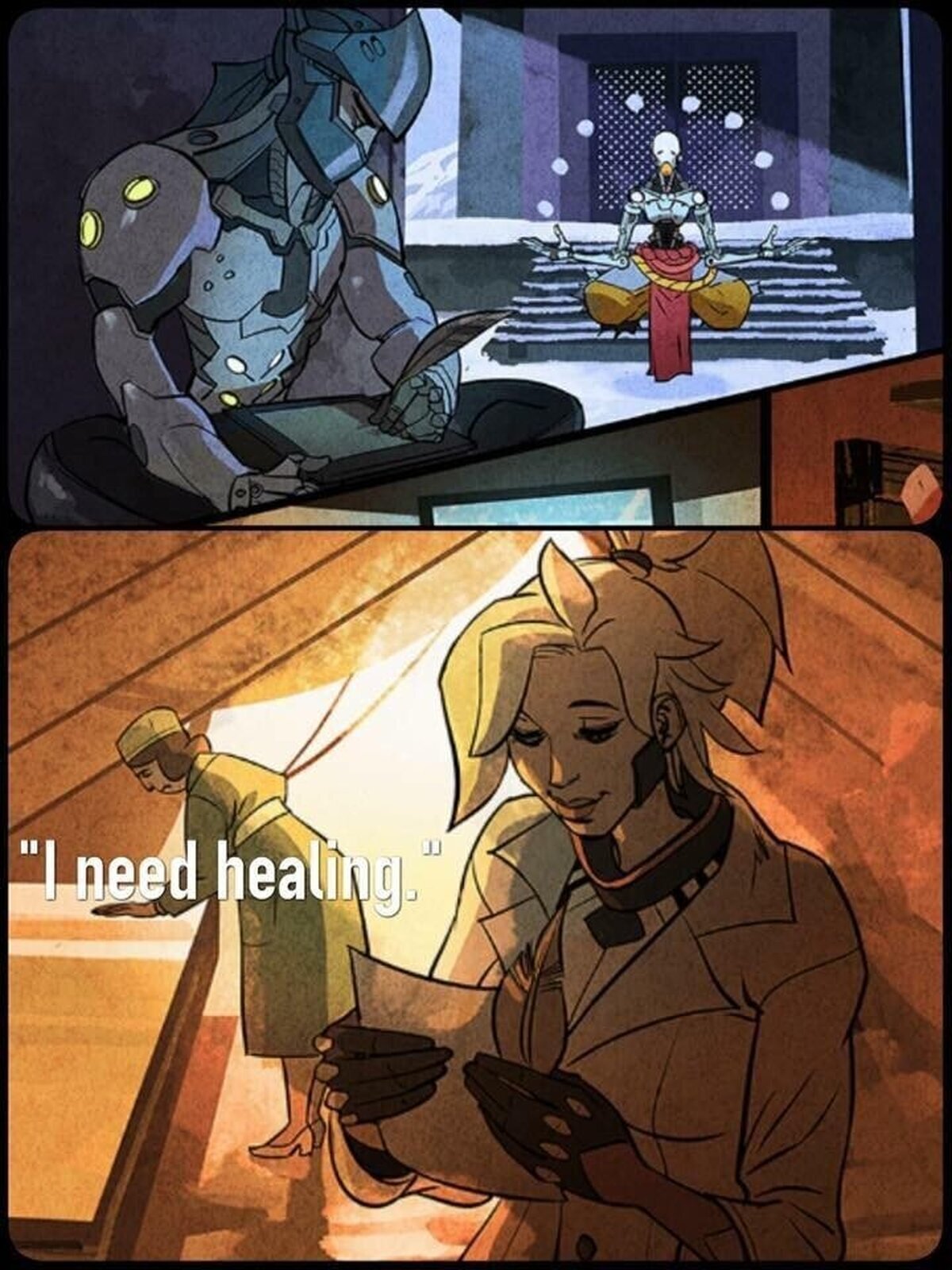 Genji pide sanación hasta por las cartas