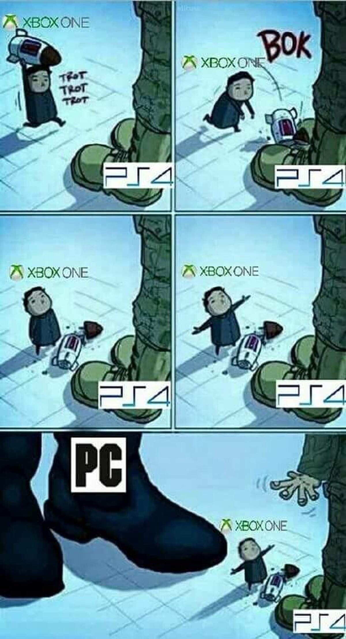 El que tiene la bota más grande gana