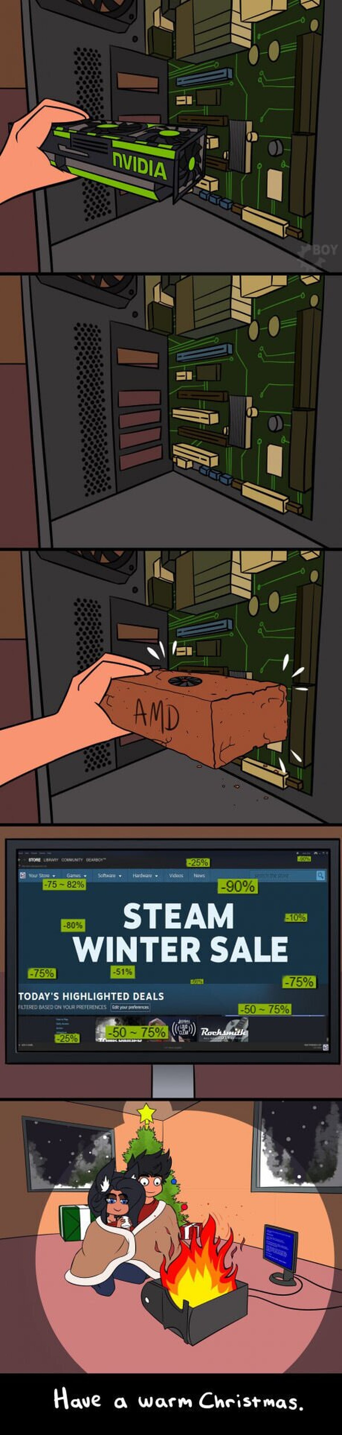 Gastaste todo tu dinero en un pc gamer y no hay calefacción en tu casa