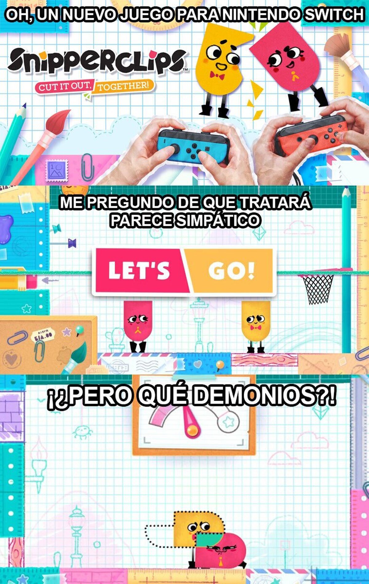 Snipperclips es un juego... Interesante