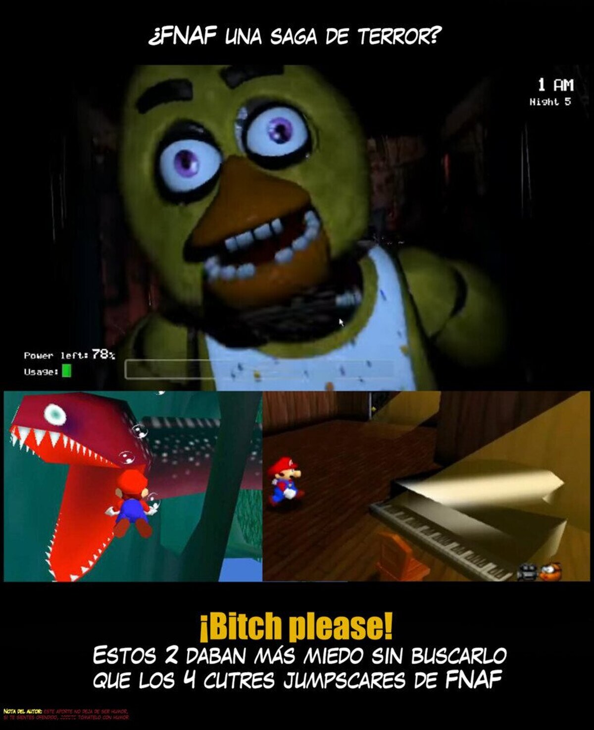 Los jumpscares y la primera persona están bien... pero no como la norma; ya han perdido la gracia