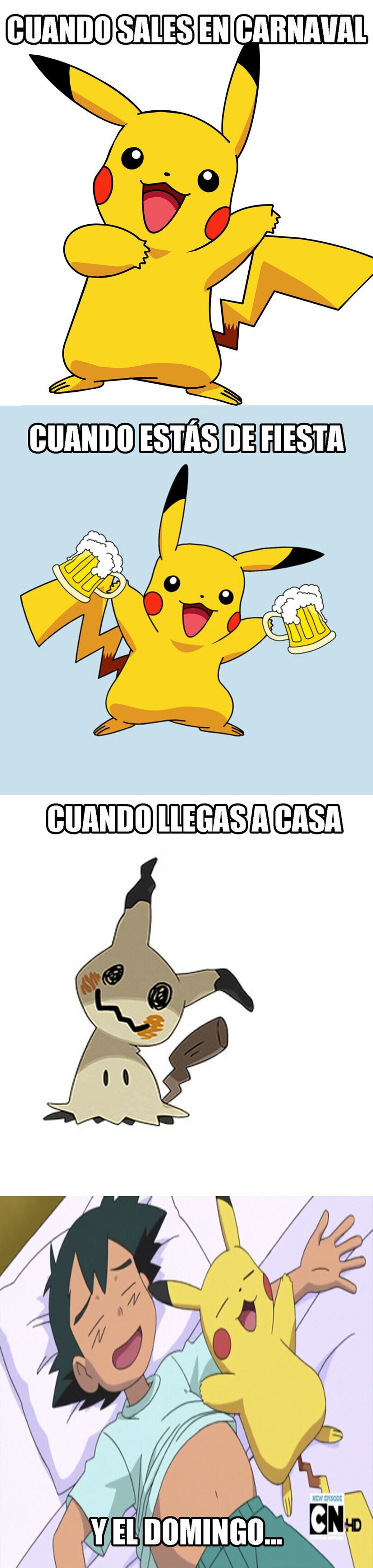 Estos Carnavales...¿me visto de Pikachu?