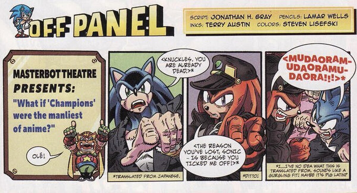 Archie comics presenta: Sonic of the North Star Bizarre Adventure & Knucles