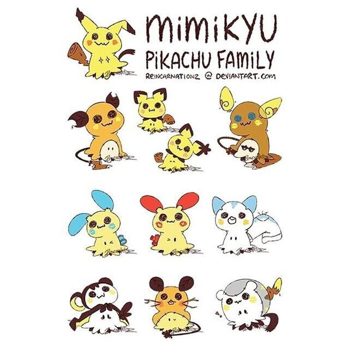 La familia de Pika… Un momento. Por Reincarnationz