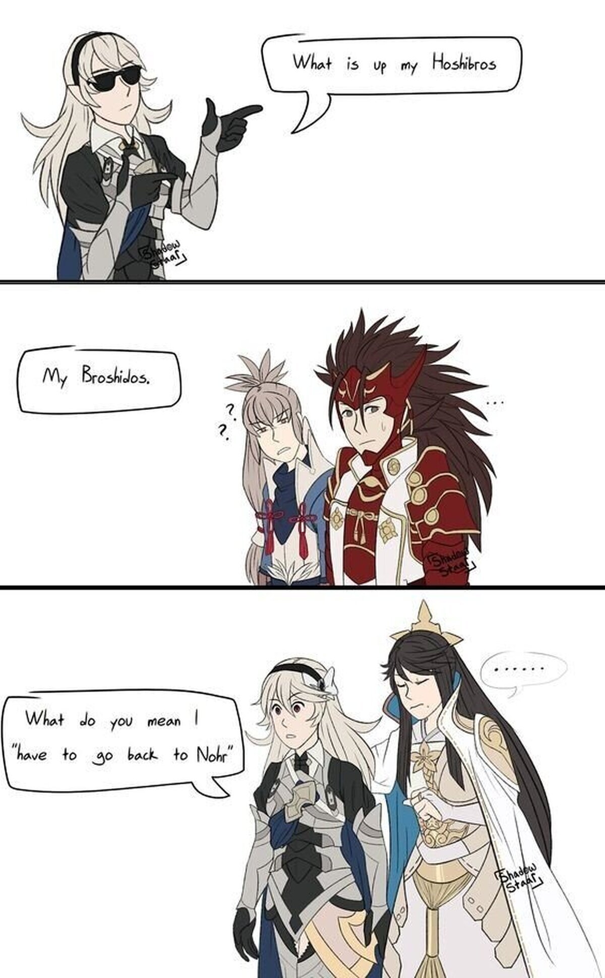 Y así fue como Corrin impidió la guerra entra Nohr y Hoshido.