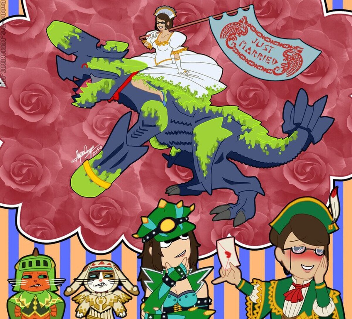 En Monster Hunter hay romances un tanto... especiales