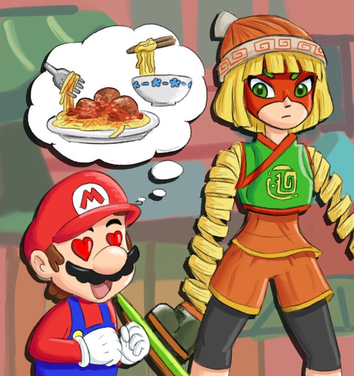 Parece que no soy el único cuya chica favorita de Arms es Min Min... Por greenguycl