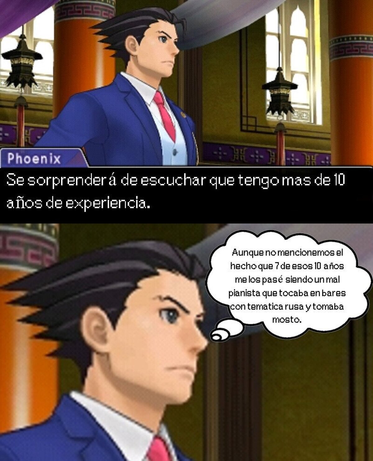 Si, Nick, ya van 10 años que te volviste abogado, pero no llevas ni 5 SIENDO abogado...