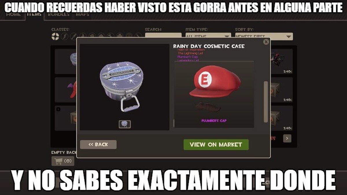 Uno de los nuevos gorros de TF2 me resulta algo familiar