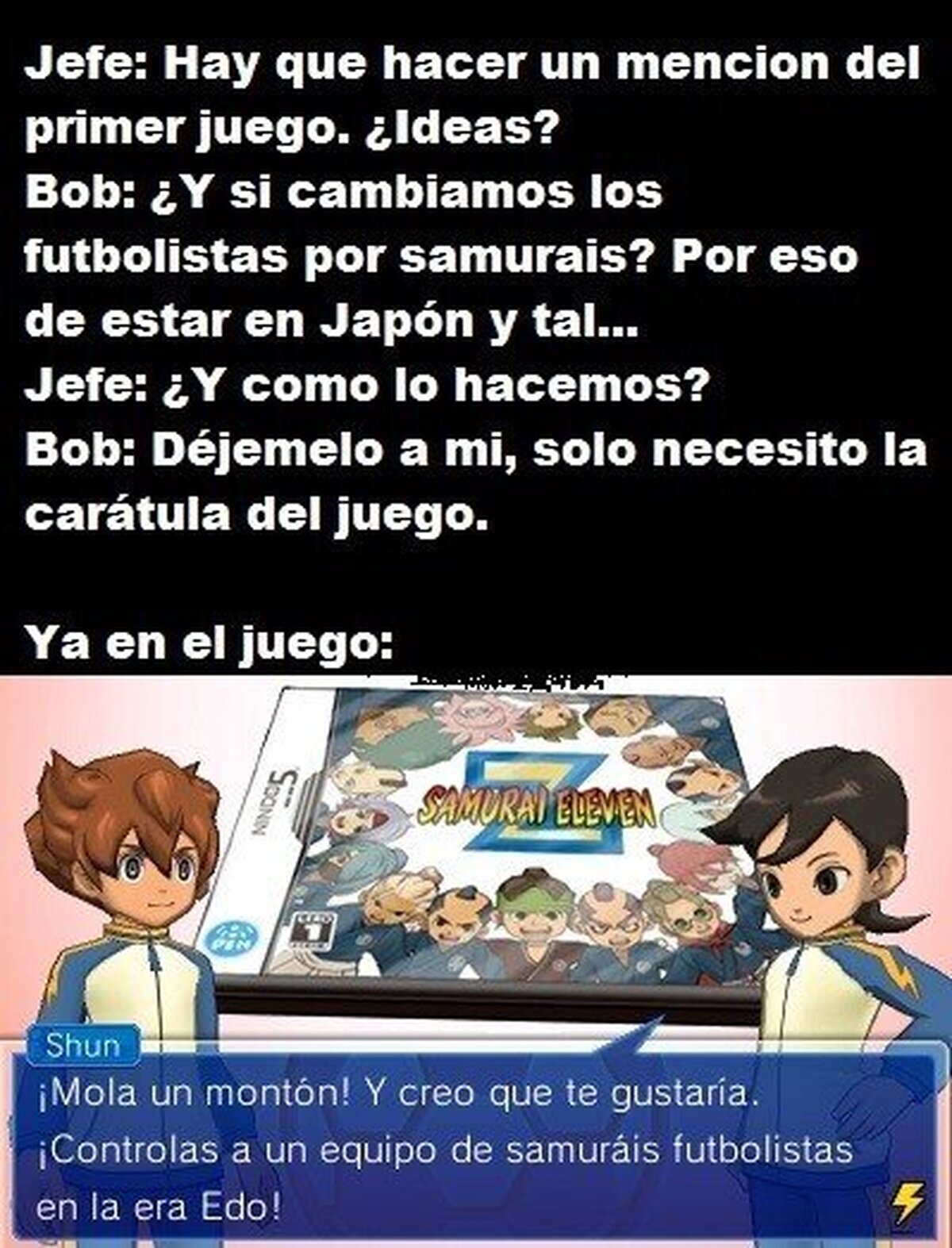 Los de Inazuma Eleven saben de Marketing.