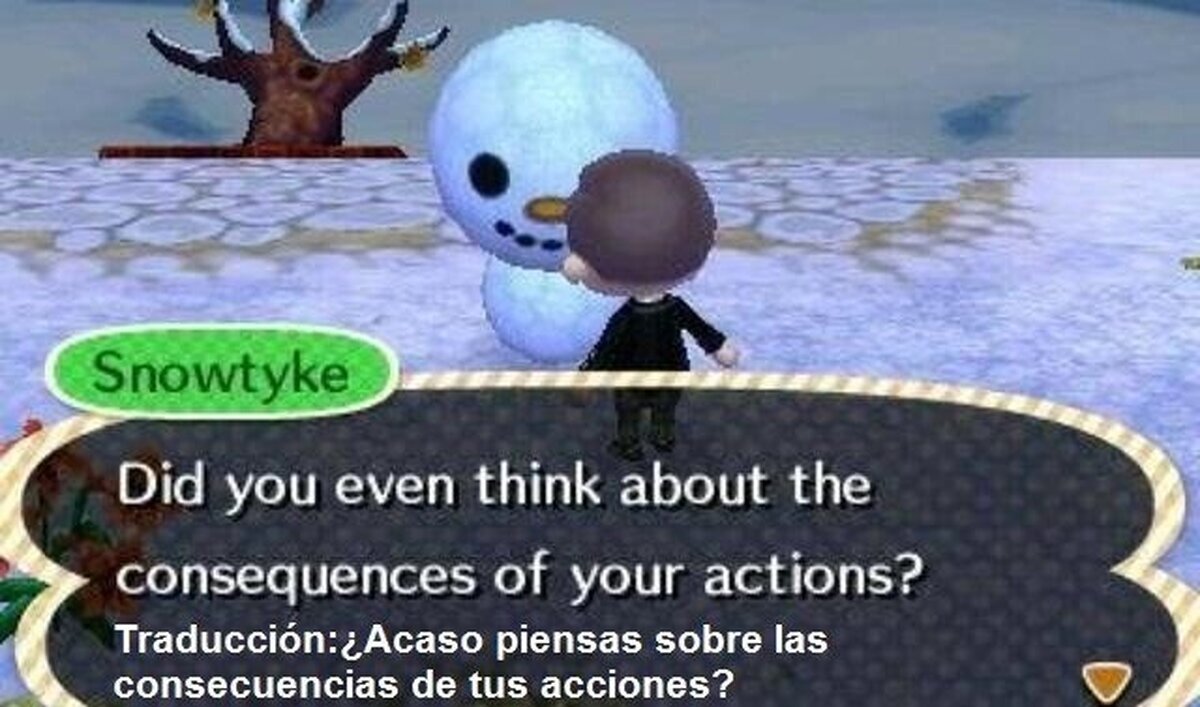 Por esto el aldeano es un ser malvado