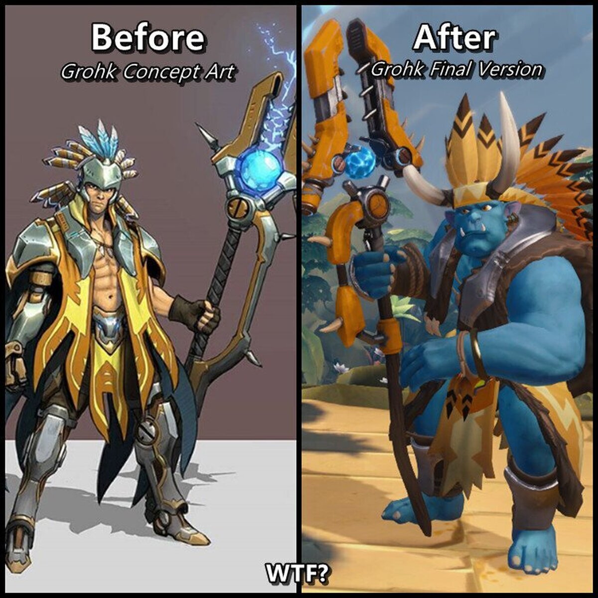 Me pregunto que habrá pasado la noche en que eligieron el diseño de Grohk