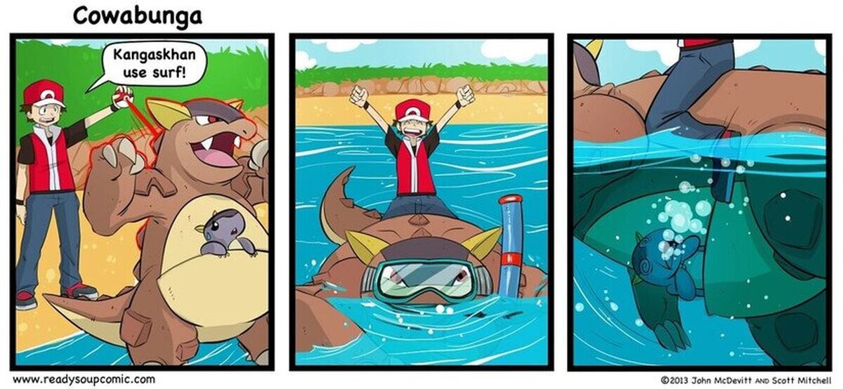 El problema de usar Surf con Kangaskhan