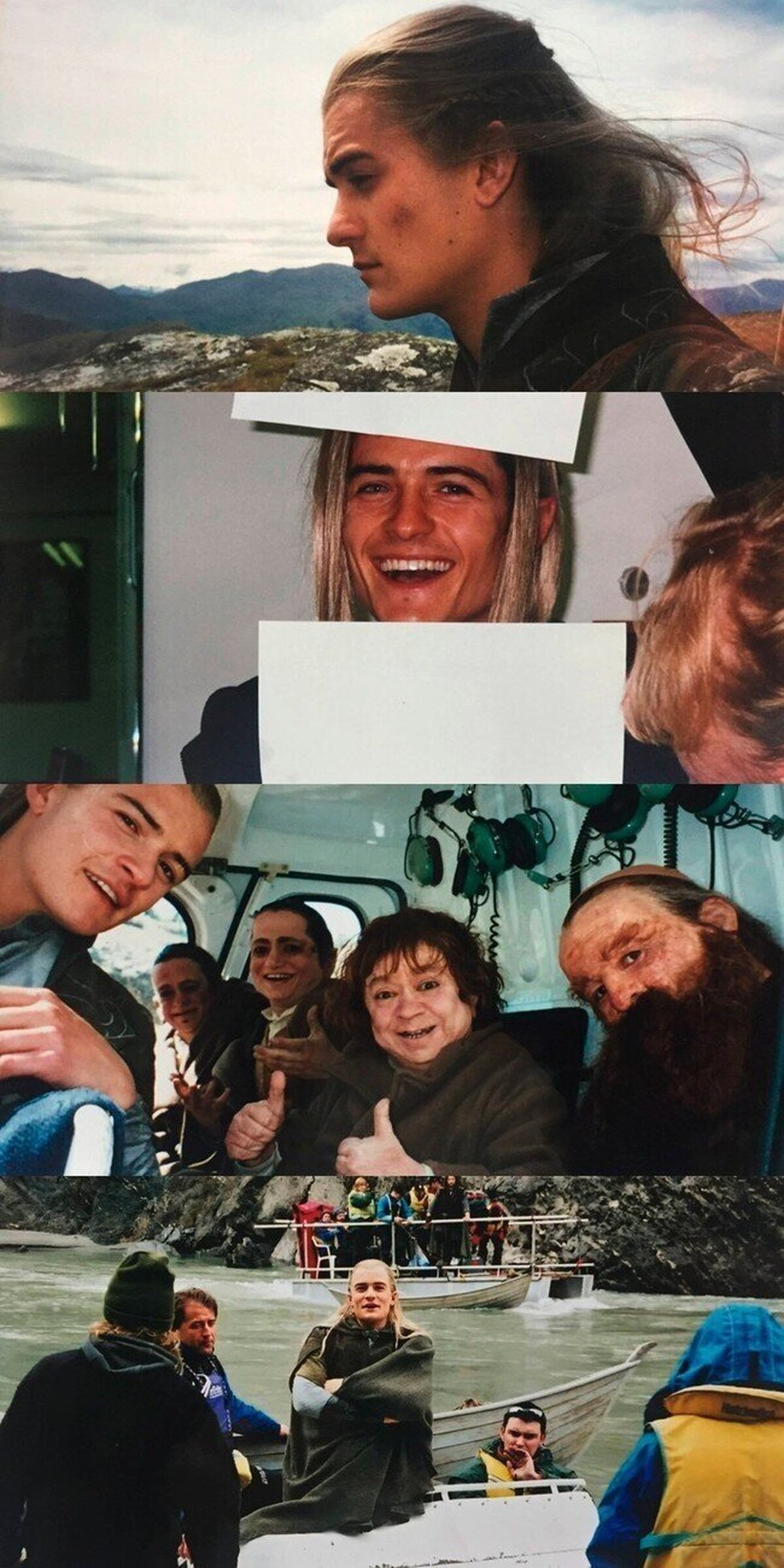Orlando Bloom acaba de compartir estas fotos 15 años después del rodaje de El señor de los Anillos