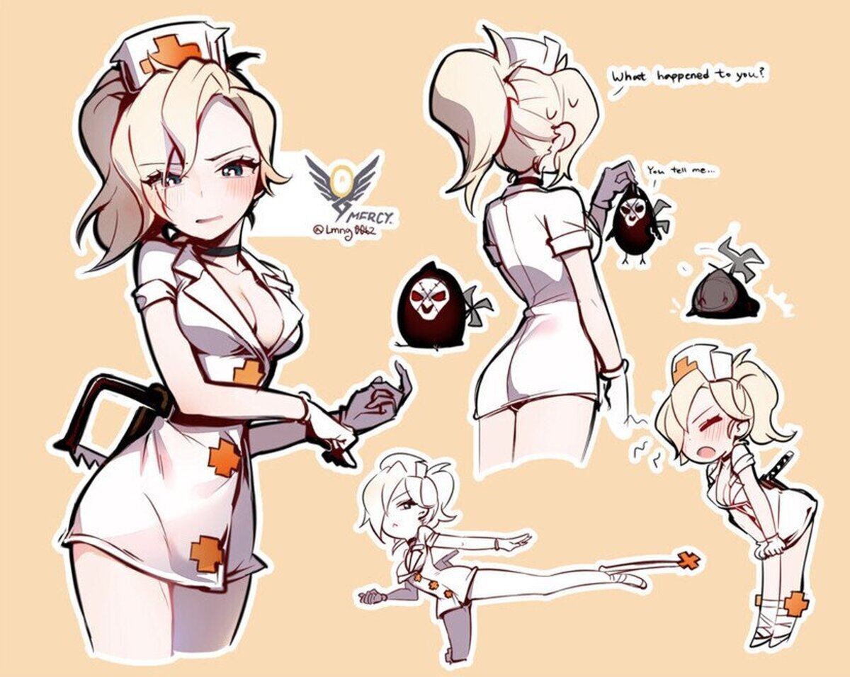 Como se veria Mercy con el traje de enfermera de Valentine , por ng (kimjae737) 