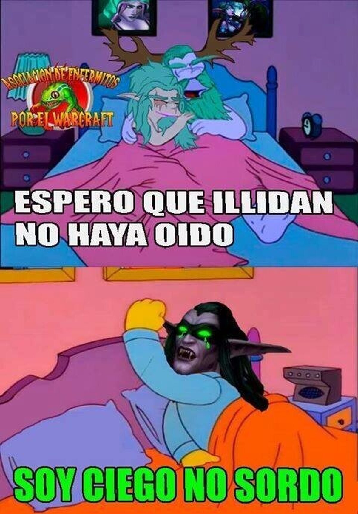 Y por eso Illidan nunca vivirá con su hermano