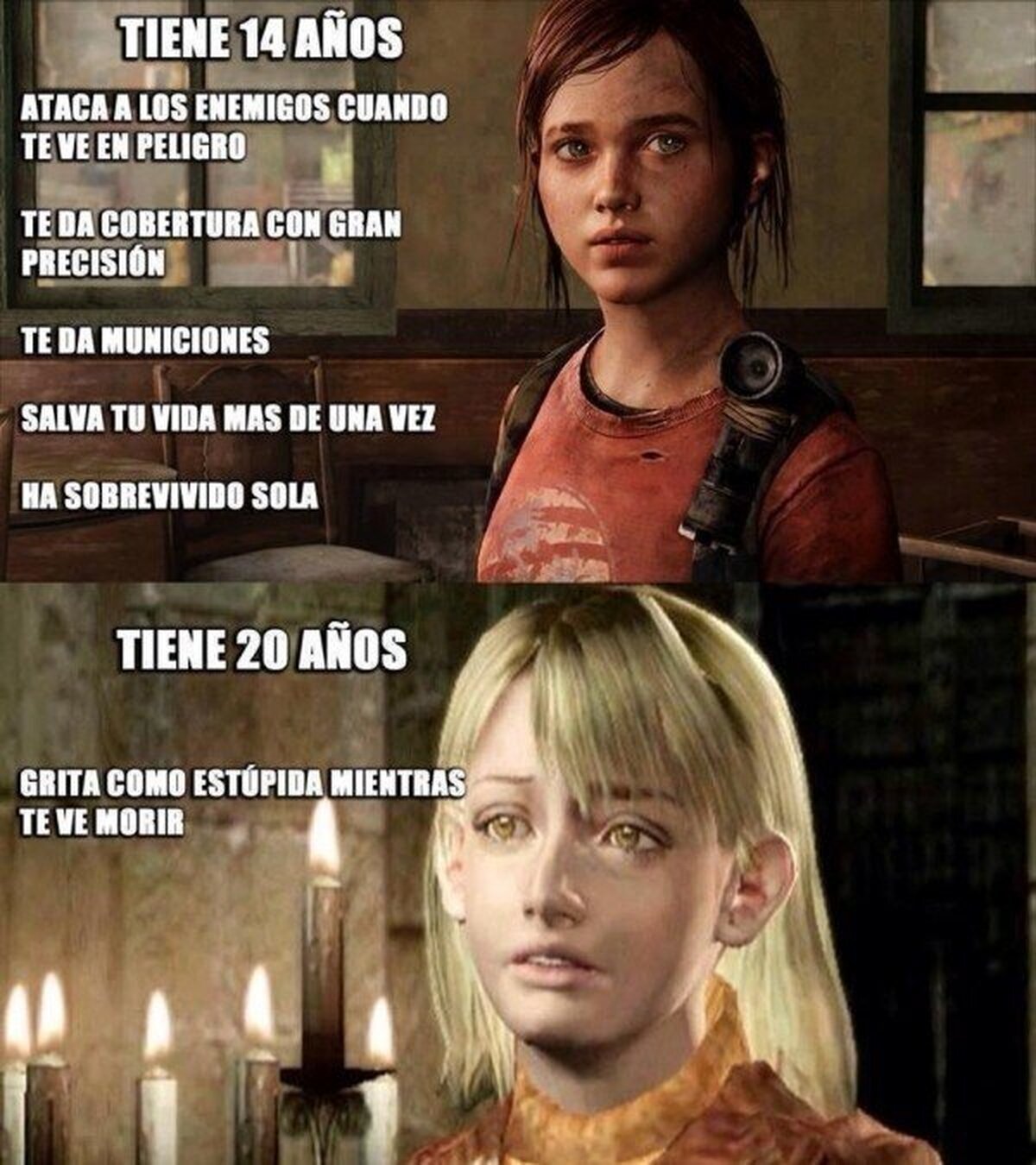 La diferencia entre Ellie y Ashley