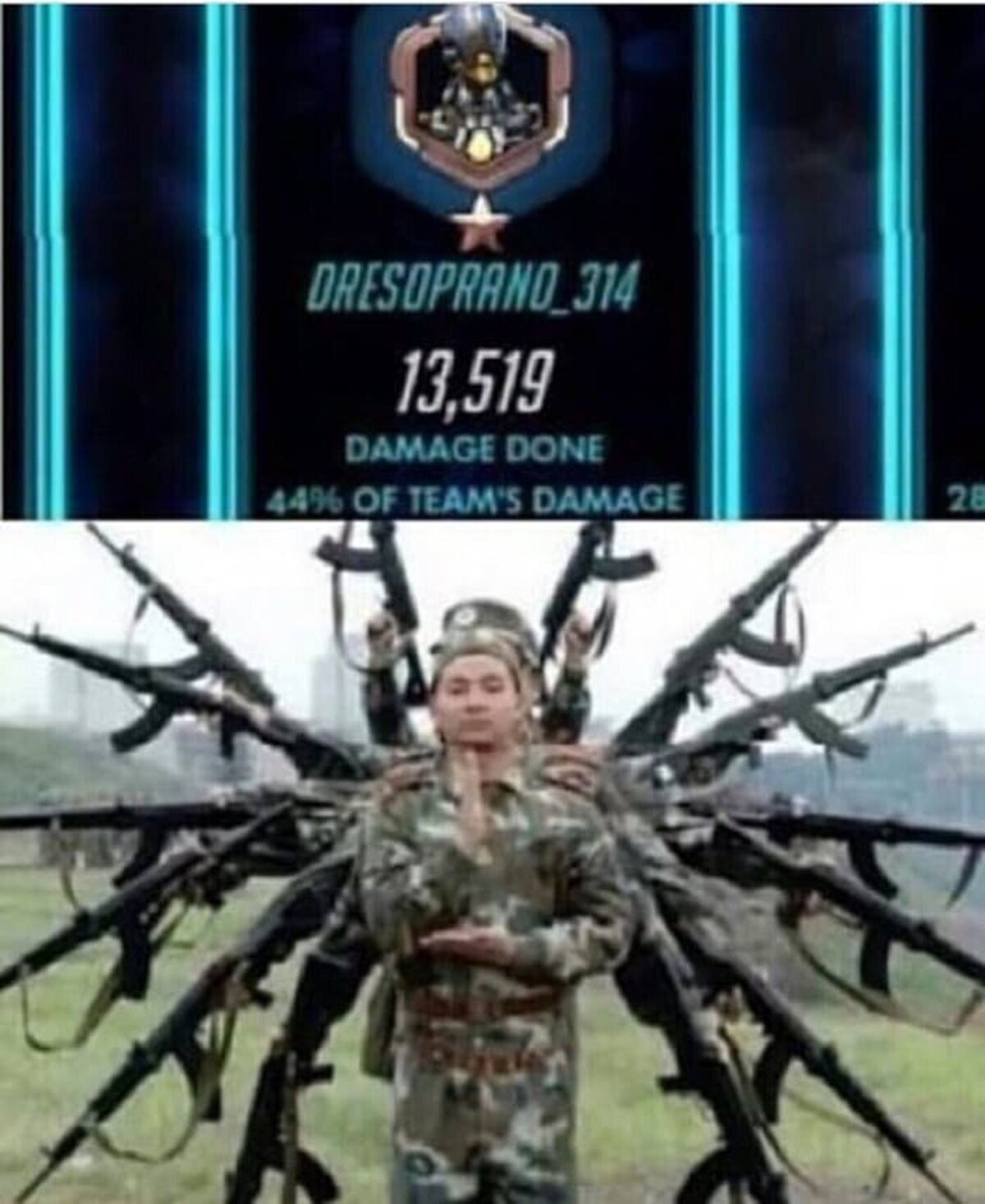 Zenyatta, armado y peligroso