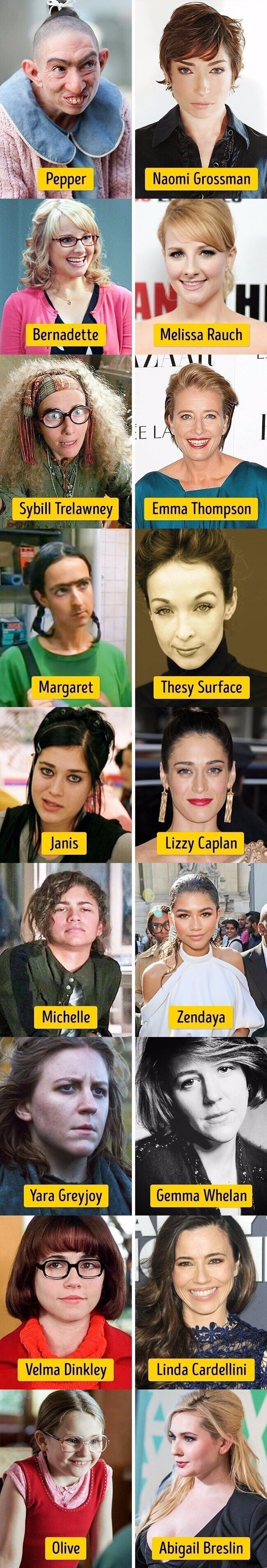 Estas 9 actrices se hicieron famosas por su papel como patito feo