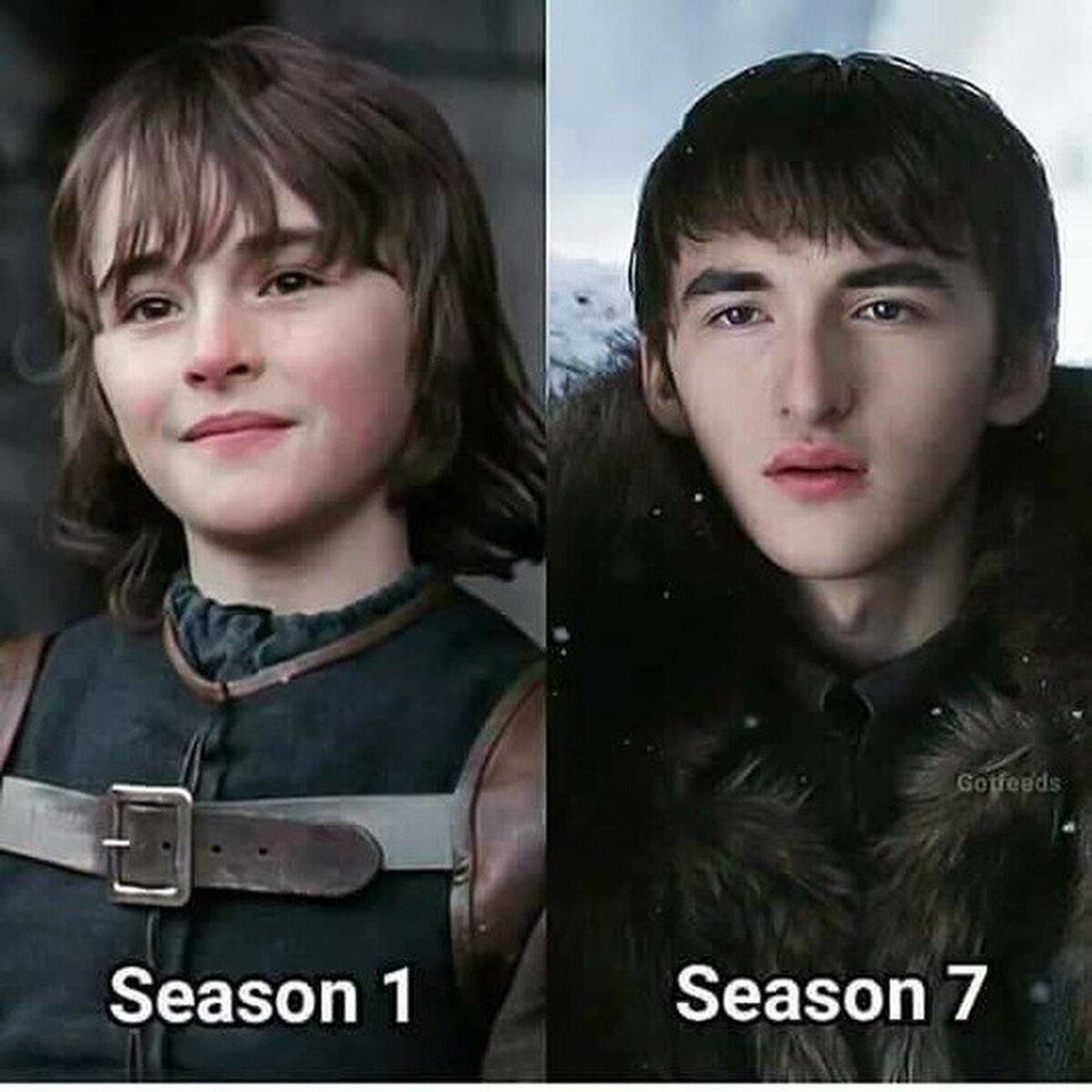 El tiempo no ha sido generoso con el pobre Bran