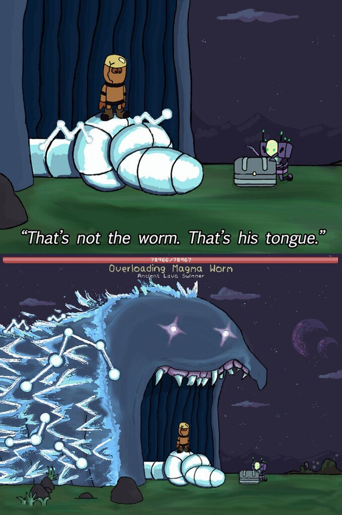 Ese no es el gusano, es su lengua