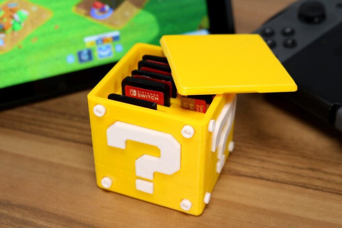 Estuche de cartuchos de Switch creado con una impresora 3D. Necesito uno en mi vida