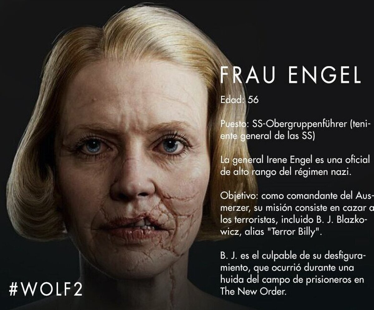 Wolfenstein II- as&iacute; es Frau Engel, la villana protagonista de la nueva entrega de juego