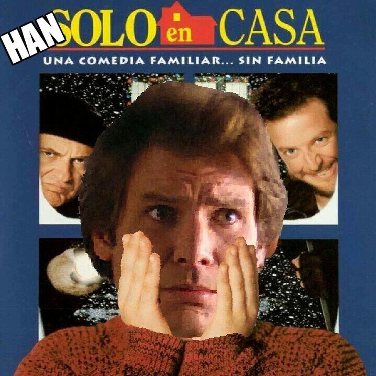 Han Solo en casa.