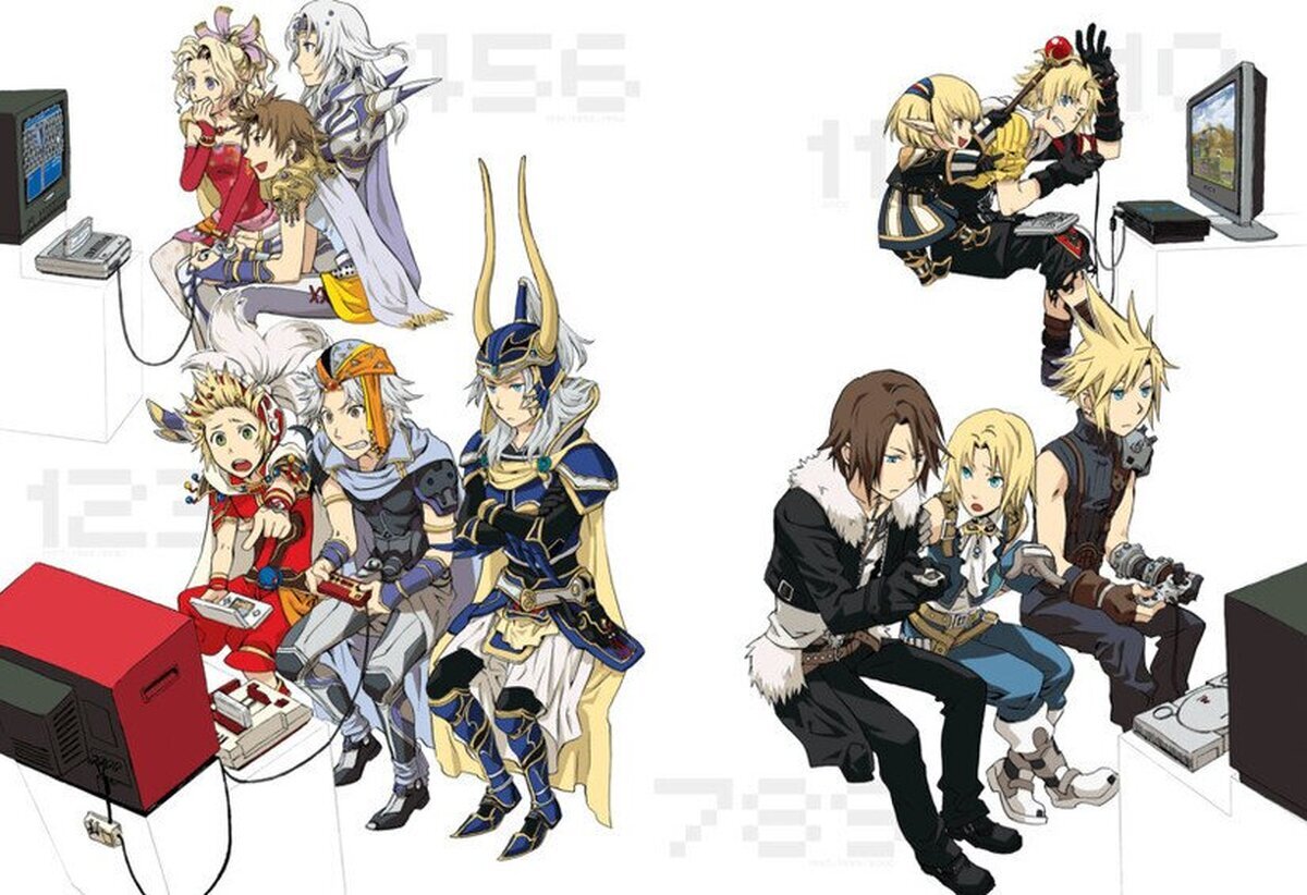 Los protagonistas de Final Fantasy y las consolas de sus juegos