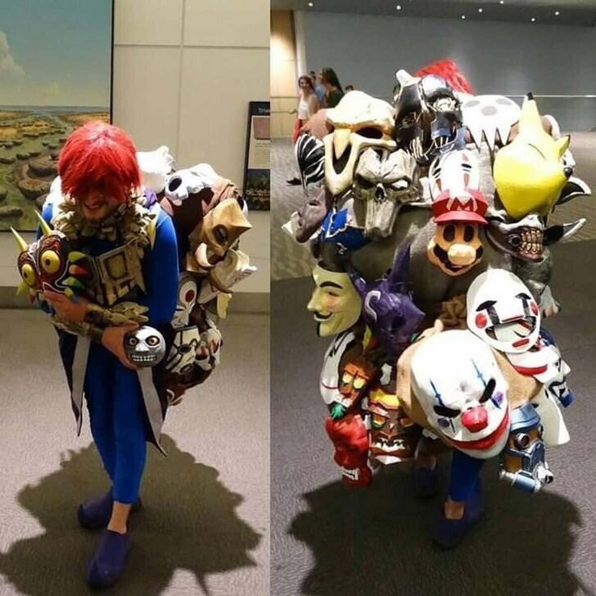 Increíble cosplay del vendedor de máscaras de Majora's Mask