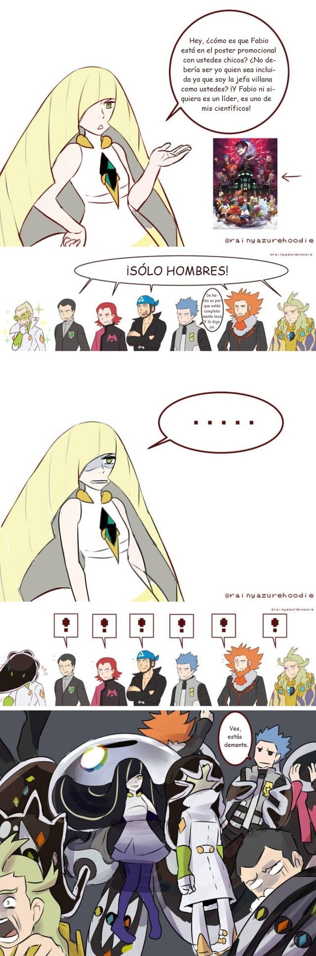 La razón por la que Fabio está en el Team Rainbow Rocket. Por rainyazurehoodie