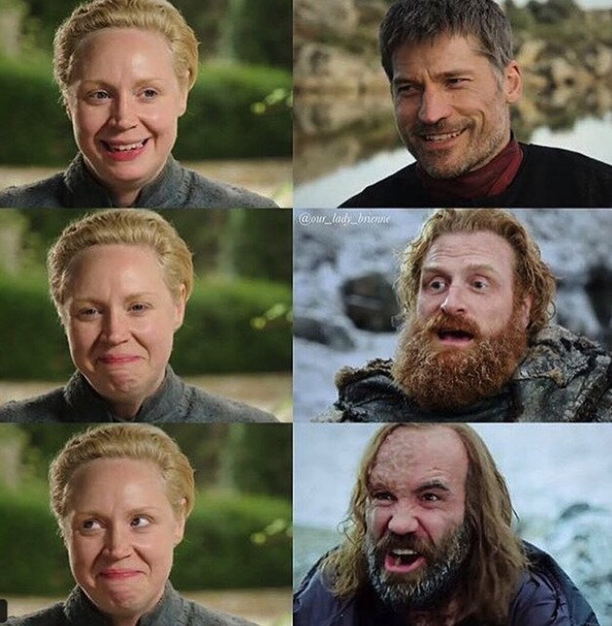 ¿Cuál de ellos hace mejor pareja con Brienne?