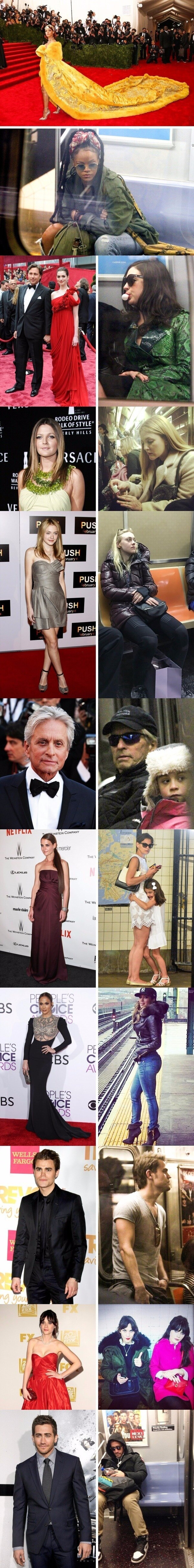 10 famosos que son normales y fueron pillados en el transporte público