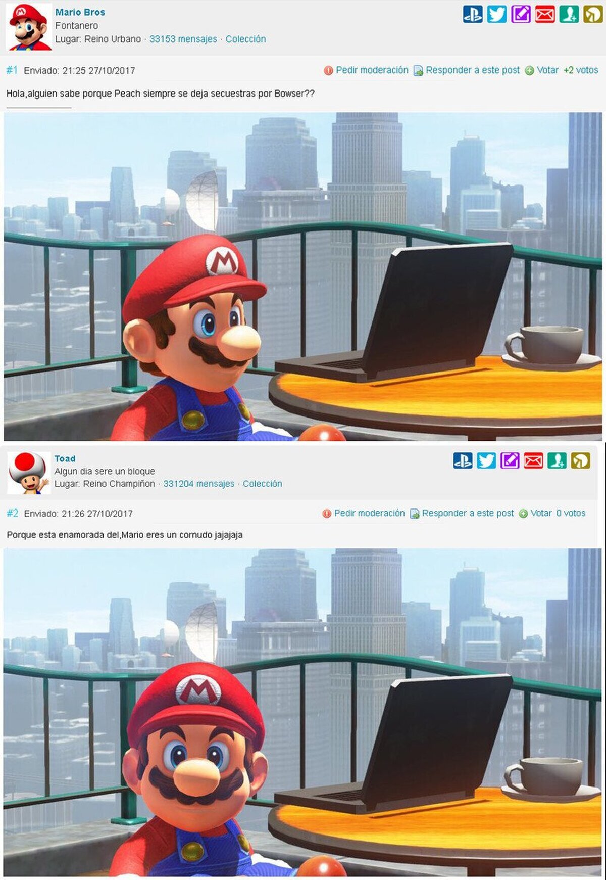 Mario descubre la verdad sobre Peach 