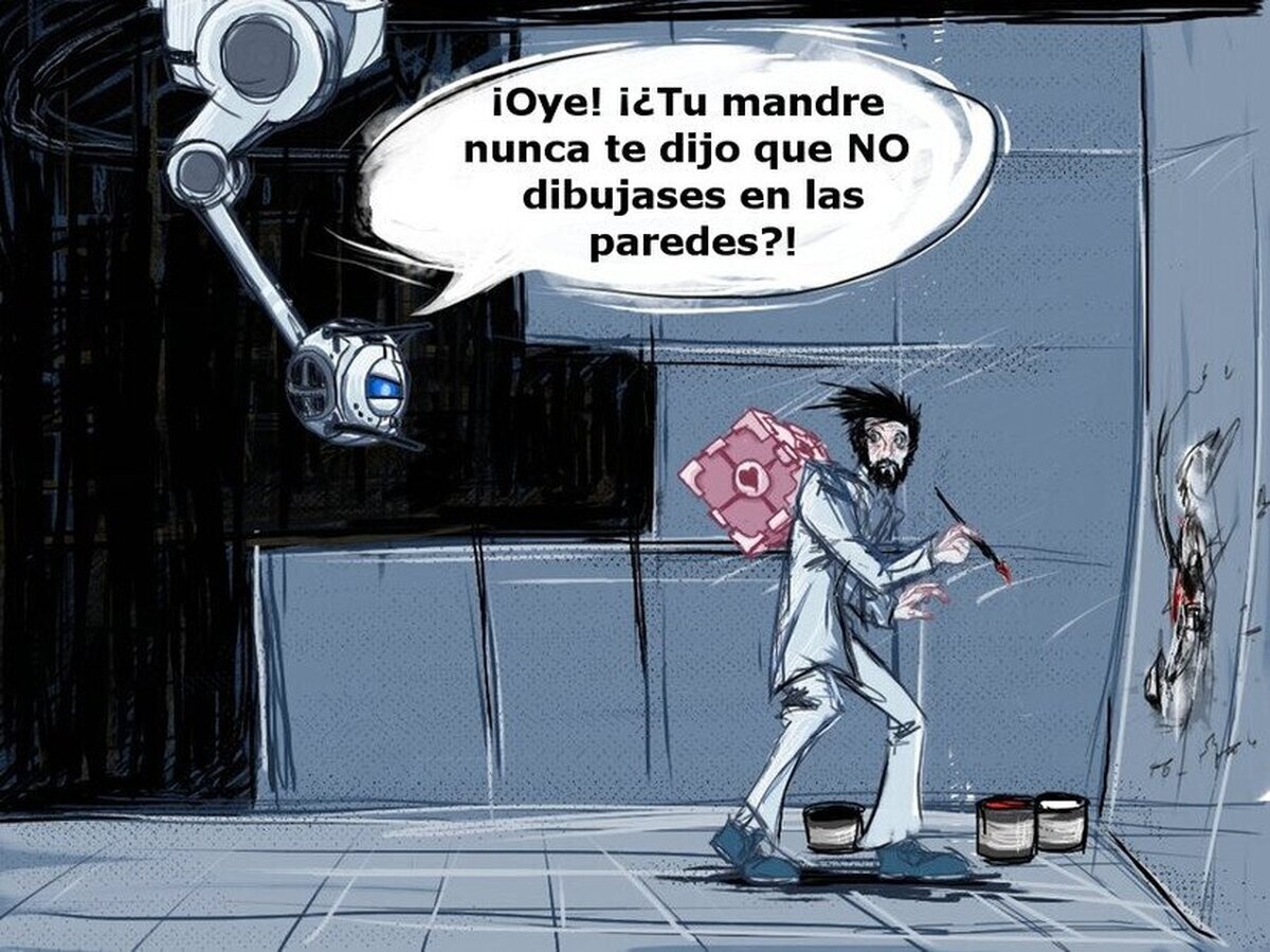 Supongo que estará cabreado porque es difícil limpiar paredes cuando no tienes manos.