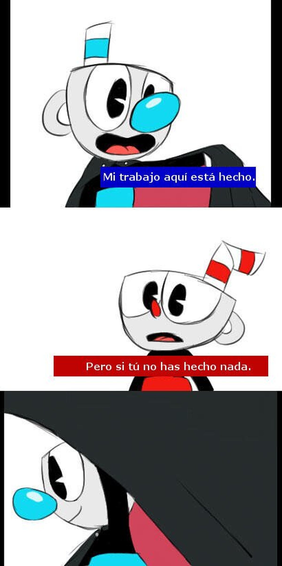 Descripción gráfica del modo un jugador de Cuphead