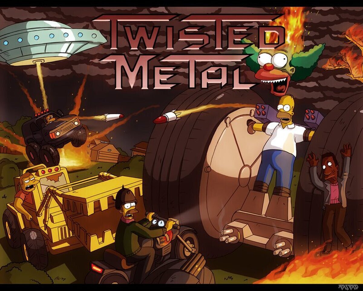 Twisted Metal en versión Simpson