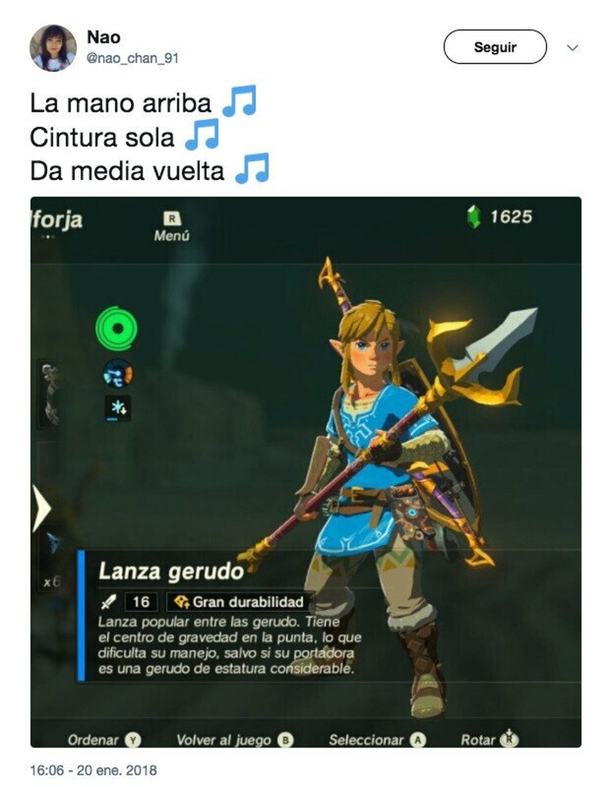 La canción de moda en Hyrule 