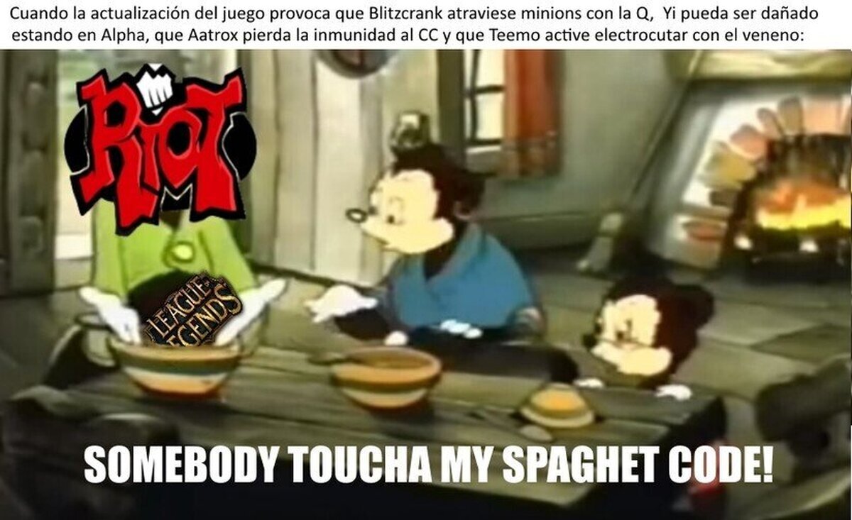 Cualquier parche de League of Legends.