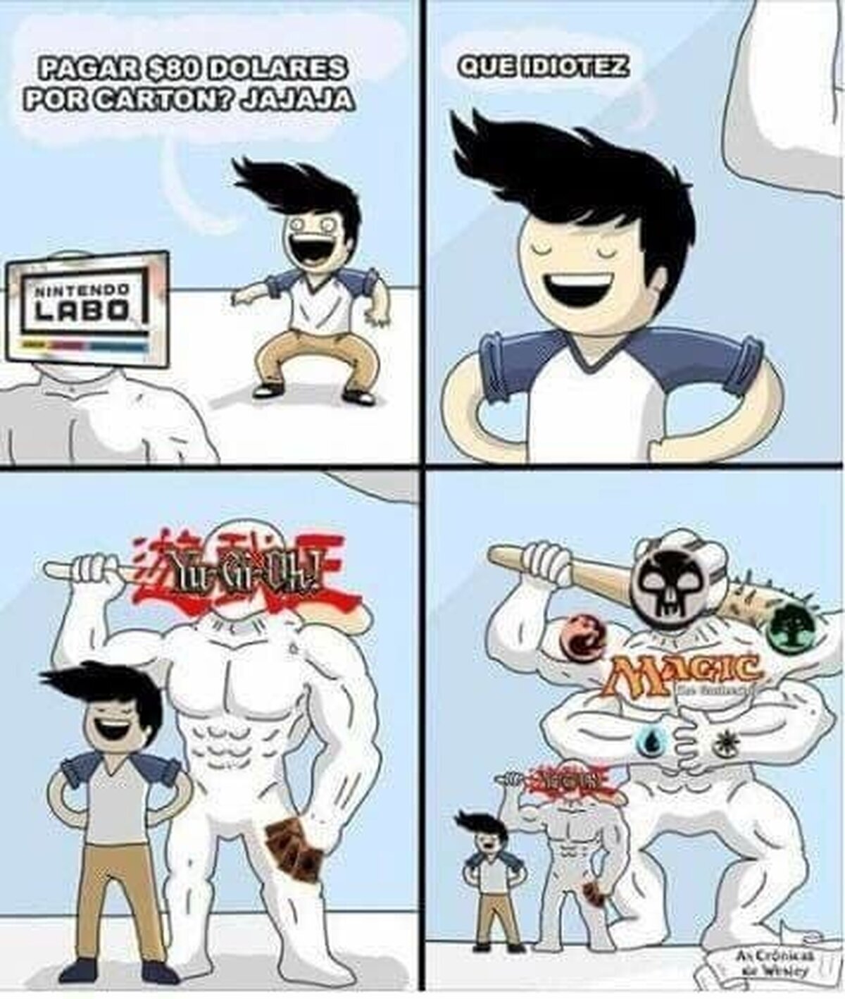 Lo casuals del cartón no saben lo que es gastar dinero.