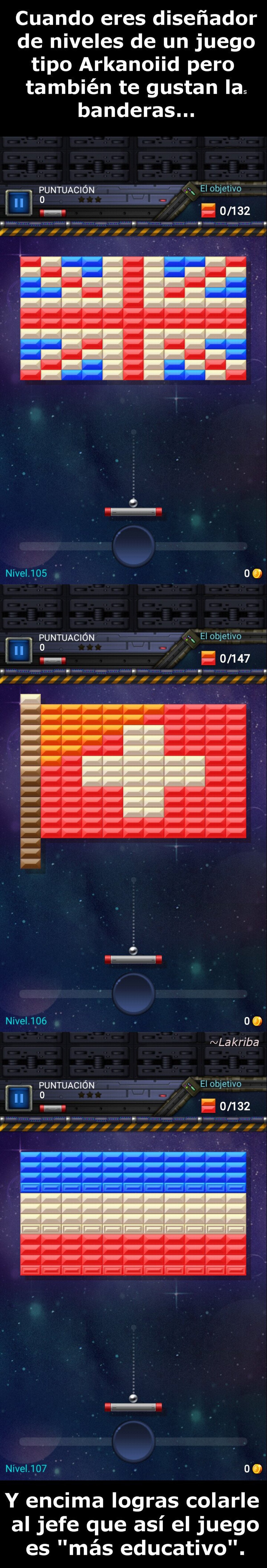 El diseñador de niveles de Brick Breaker Star se lo montó bien